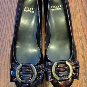 Stuart Weitzman Leopard Print Wedges